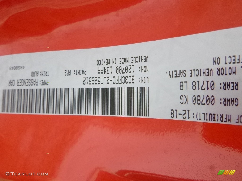 2018 Fiat 500 Lounge Color Code Photos