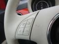 2018 Fiat 500 Ivory (Avorio) Interior Steering Wheel Photo