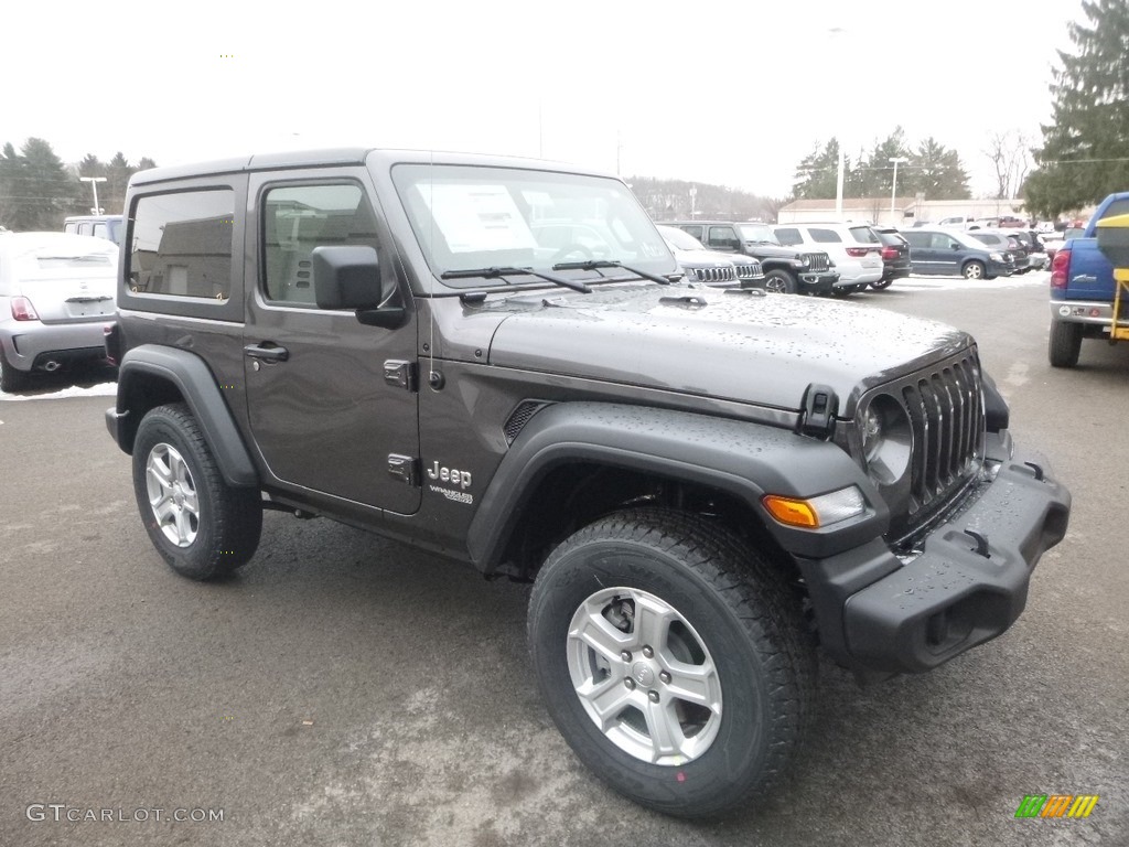 Granite Crystal Metallic 2019 Jeep Wrangler Sport 4x4 Exterior Photo #131496262