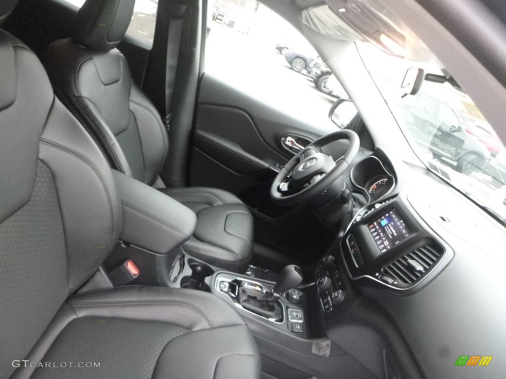 Black Interior 2019 Jeep Cherokee Latitude Plus 4x4 Photo #131497204