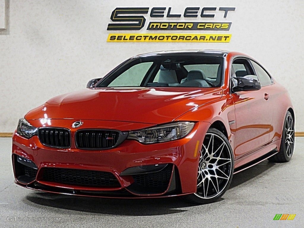 2017 M4 Coupe - Sakhir Orange II Metallic / Silverstone photo #1