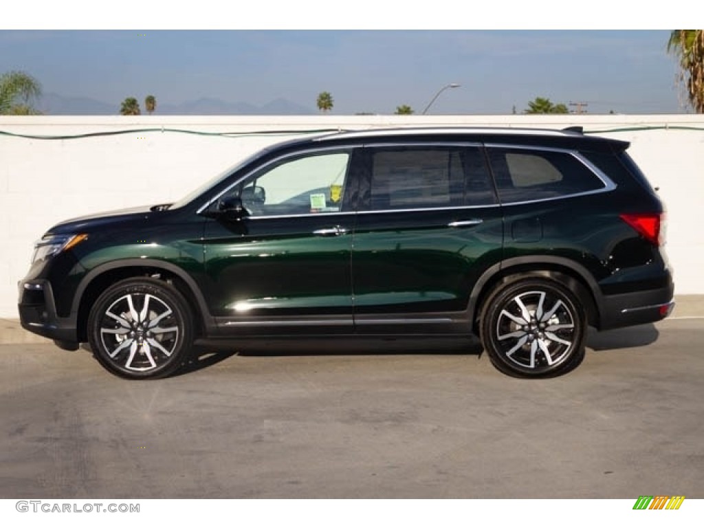 Black Forest Metallic 2019 Honda Pilot Touring Exterior Photo #131498548