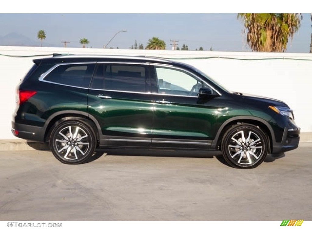 Black Forest Metallic 2019 Honda Pilot Touring Exterior Photo #131498665