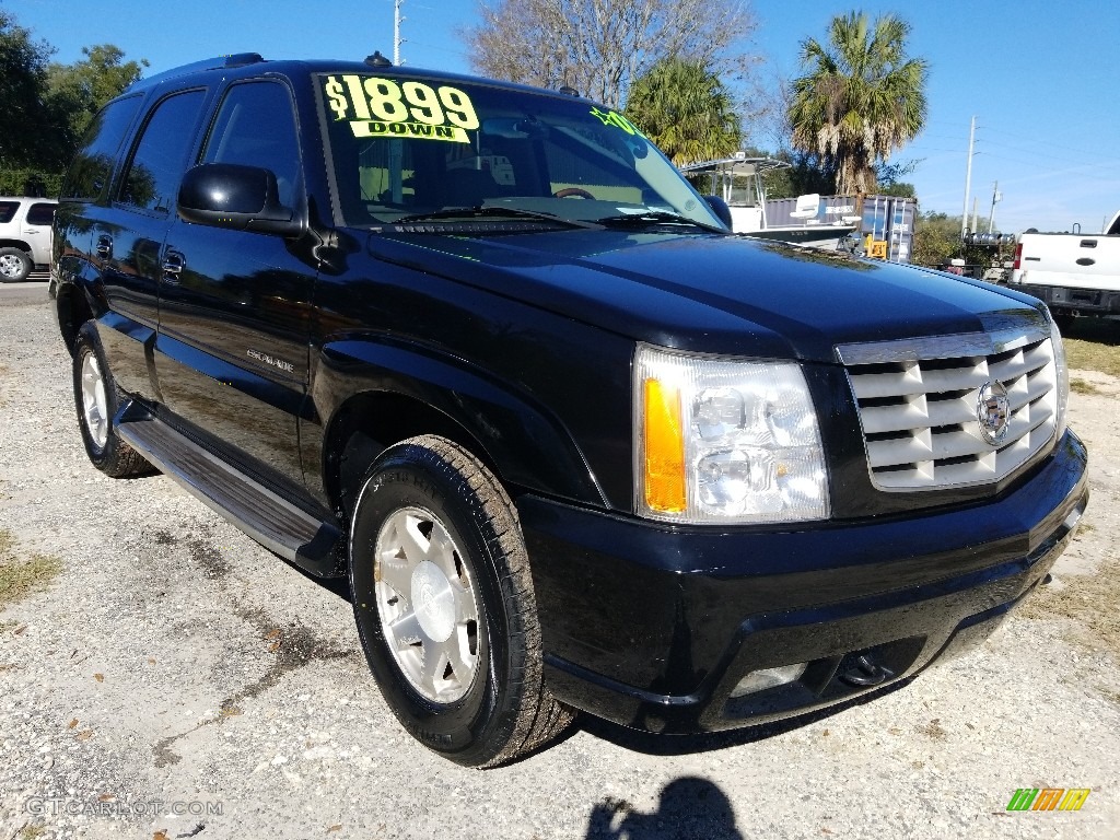 2003 Escalade AWD - Sable Black / Pewter photo #1