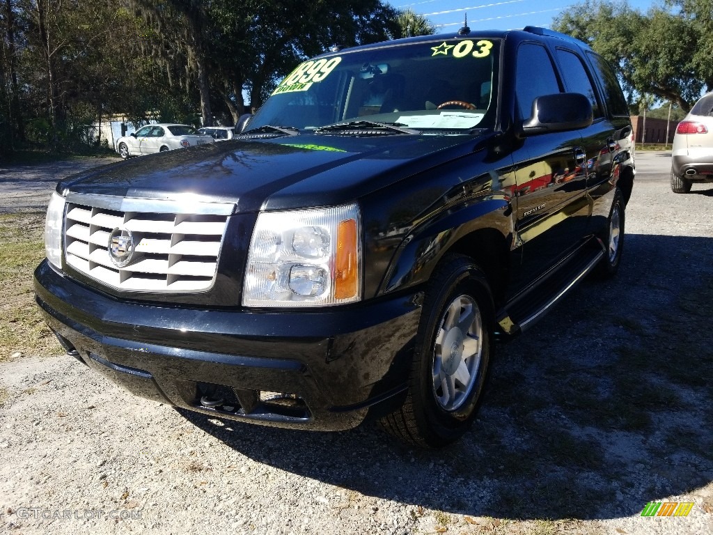 2003 Escalade AWD - Sable Black / Pewter photo #7