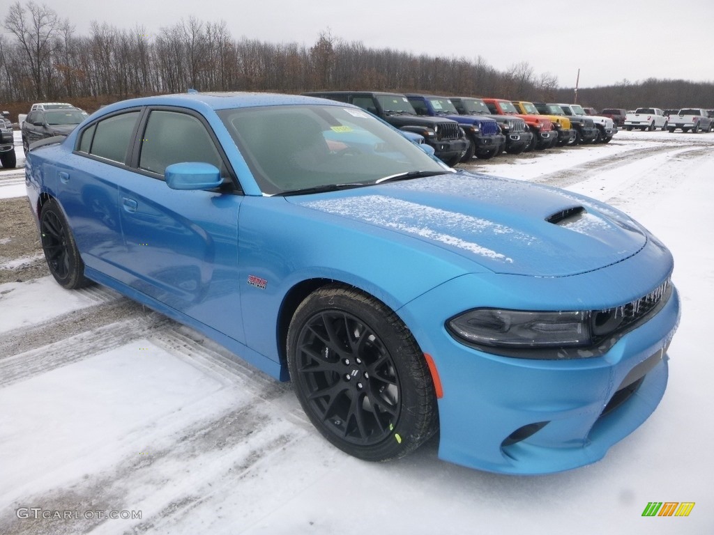 B5 Blue Pearl 2019 Dodge Charger R/T Scat Pack Exterior Photo #131500981