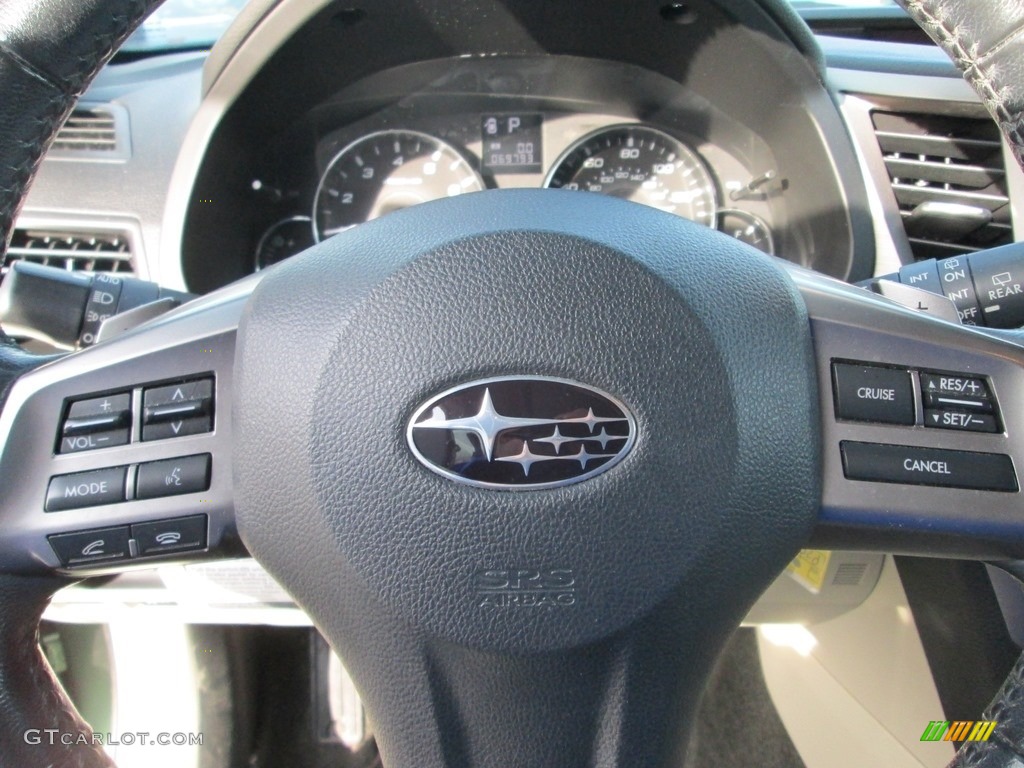 2012 Outback 2.5i Limited - Cypress Green Pearl / Warm Ivory photo #11