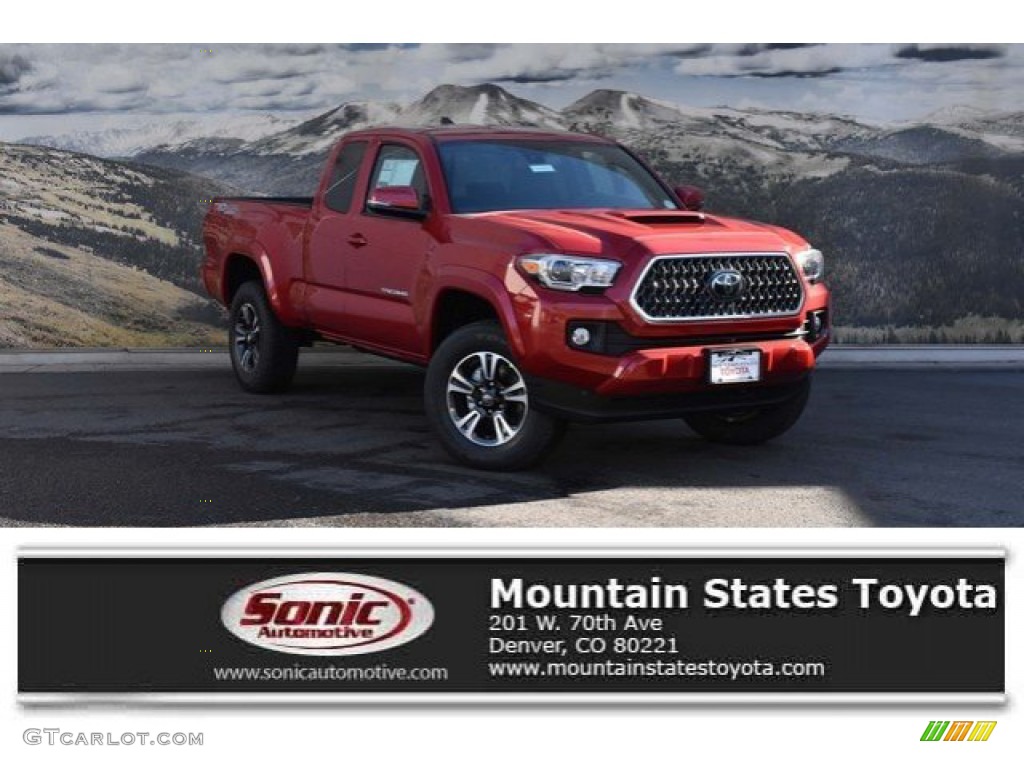 2019 Tacoma TRD Sport Access Cab 4x4 - Barcelona Red Metallic / TRD Graphite photo #1