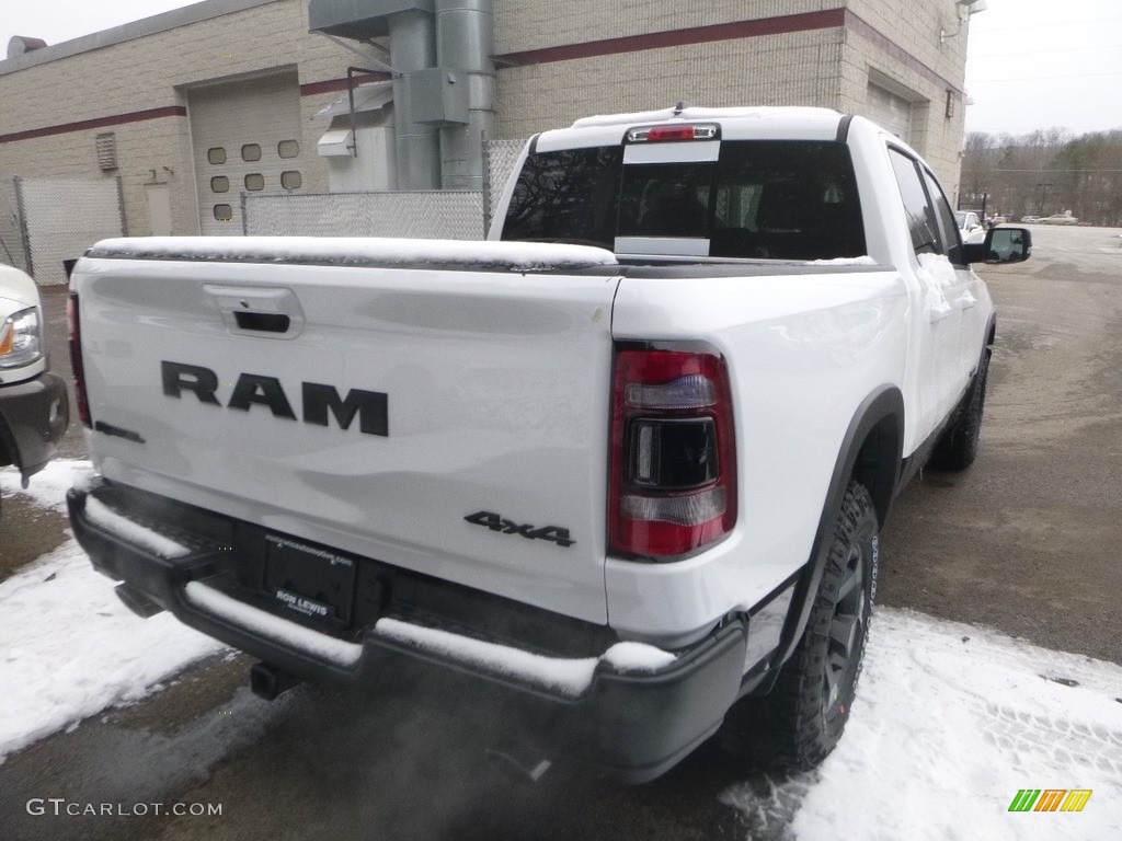 2019 1500 Rebel Crew Cab 4x4 - Bright White / Black/Red photo #6