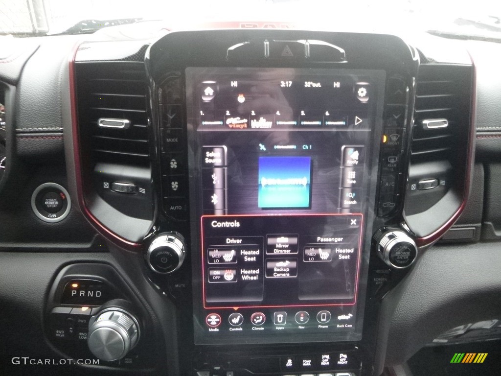 2019 1500 Rebel Crew Cab 4x4 - Bright White / Black/Red photo #16
