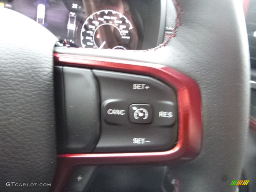 2019 1500 Rebel Crew Cab 4x4 - Bright White / Black/Red photo #19