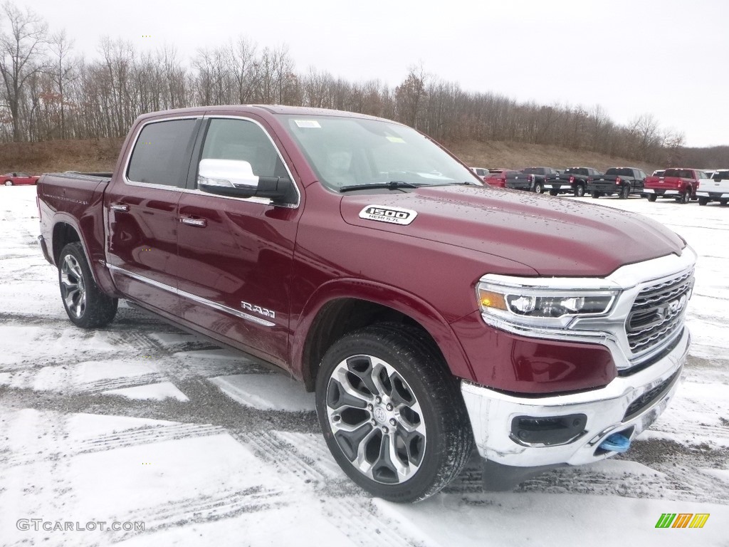 Delmonico Red Pearl 2019 Ram 1500 Limited Crew Cab 4x4 Exterior Photo #131502715