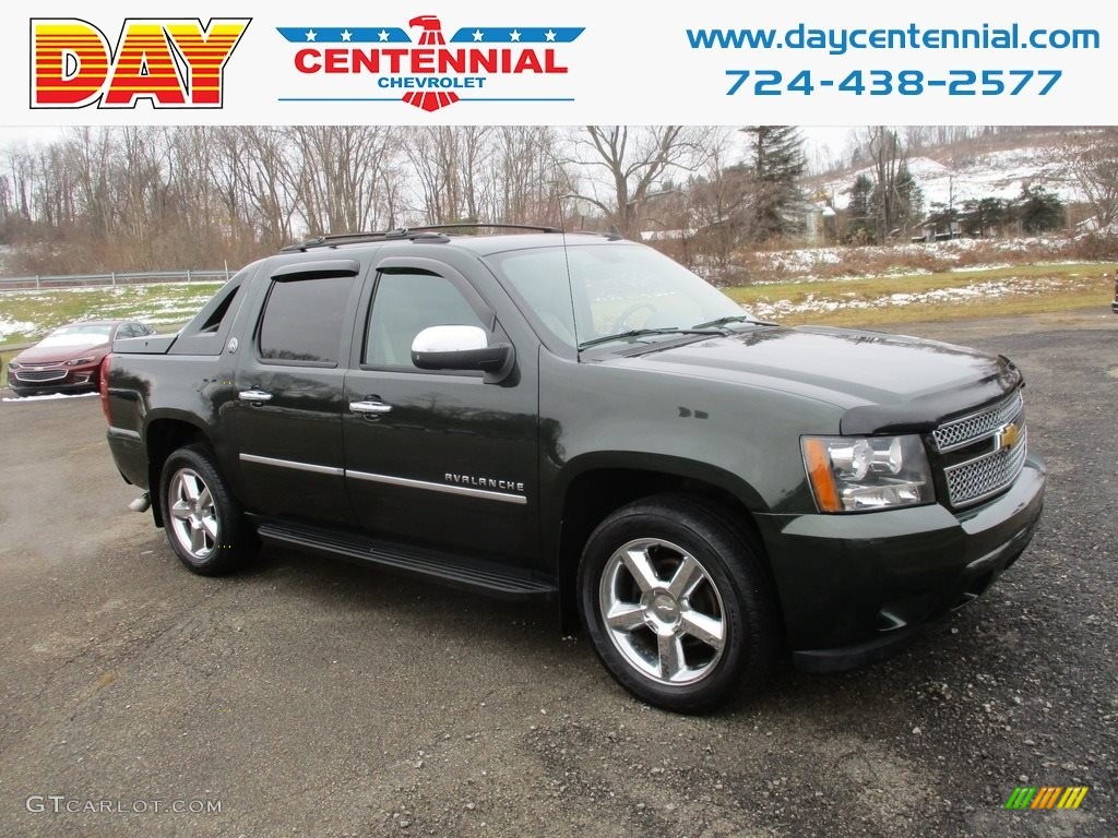 2013 Avalanche LTZ 4x4 - Fairway Metallic / Dark Cashmere/Light Cashmere photo #1