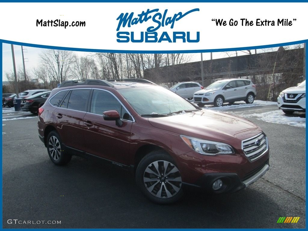 2016 Outback 2.5i Limited - Venetian Red Pearl / Slate Black photo #1