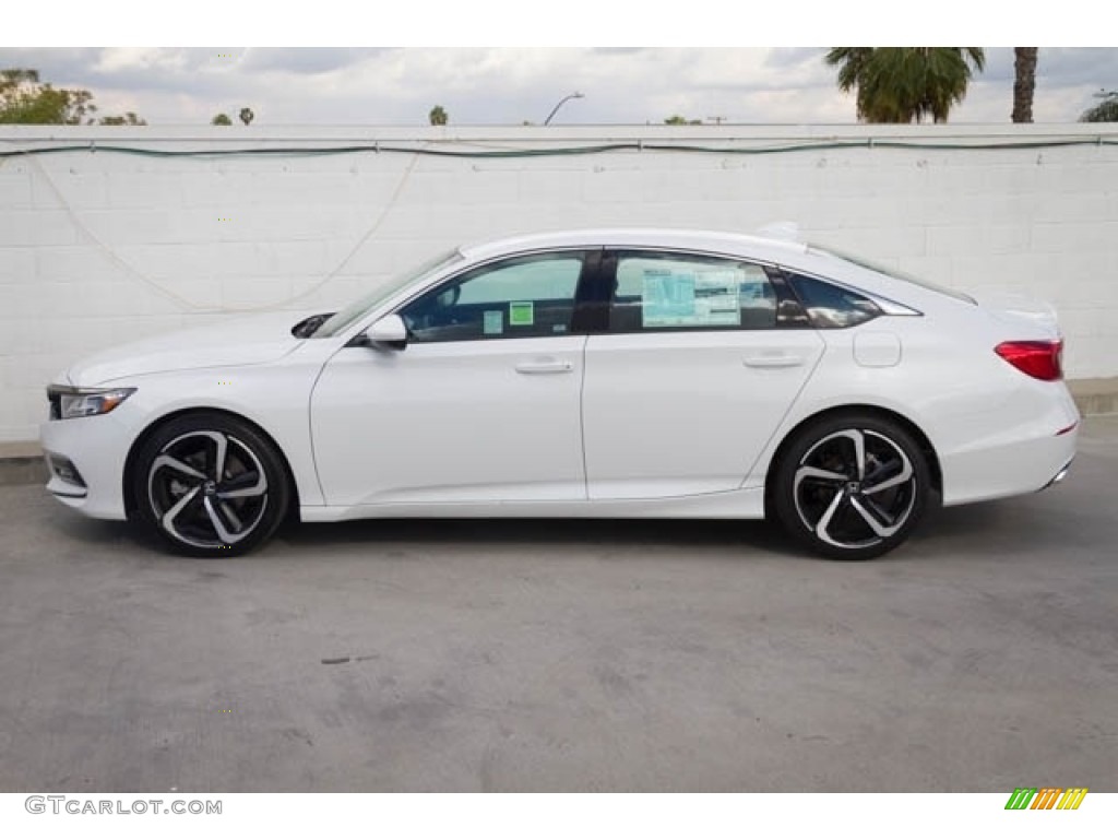 Platinum White Pearl 2019 Honda Accord Sport Sedan Exterior Photo #131509549