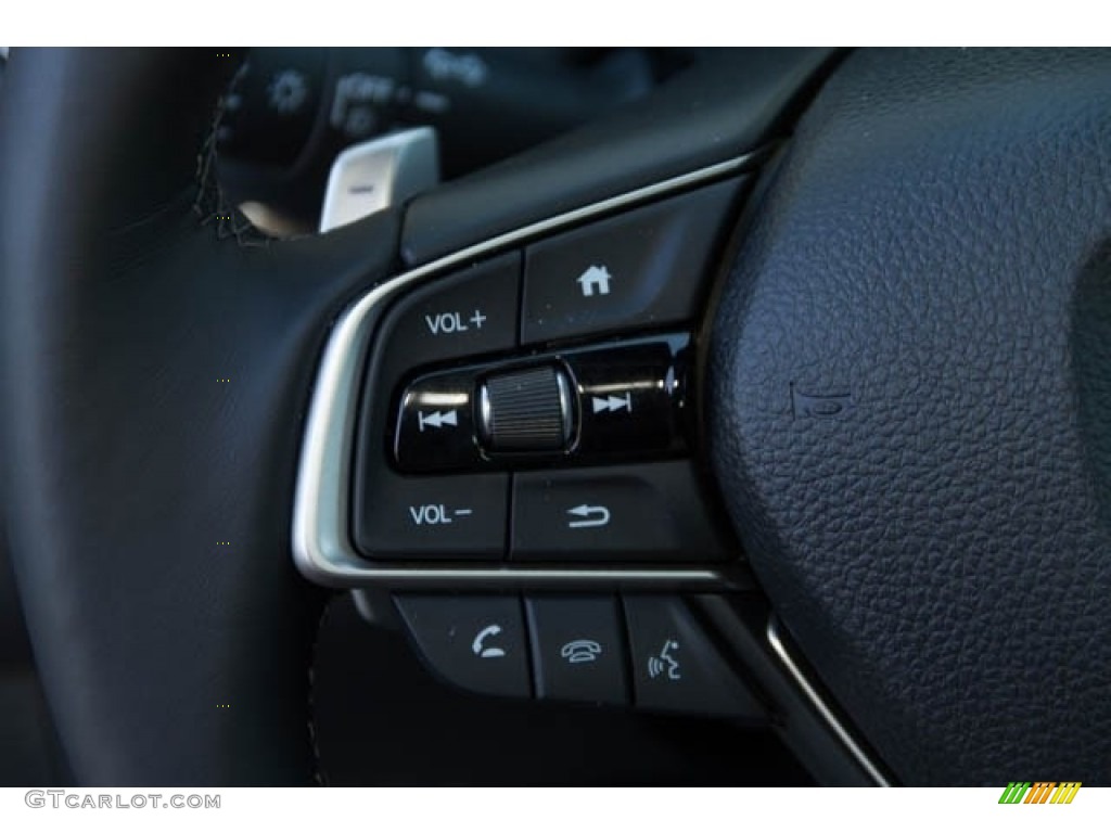 2019 Honda Accord Sport Sedan Black Steering Wheel Photo #131509735