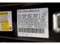  2019 Accord LX Sedan Crystal Black Pearl Color Code NH731P