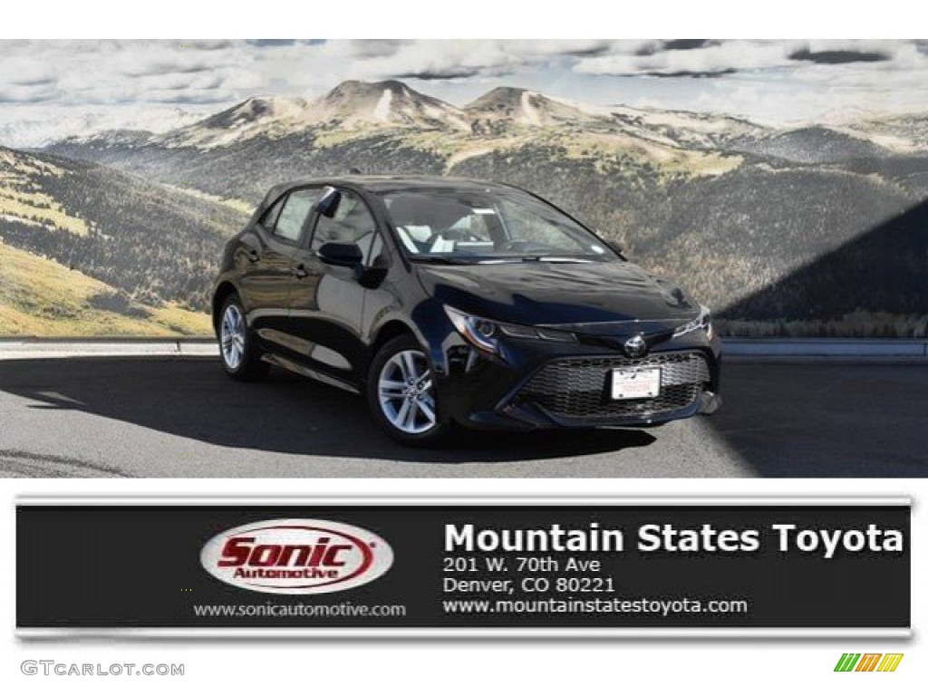 Midnight Black Metallic Toyota Corolla Hatchback