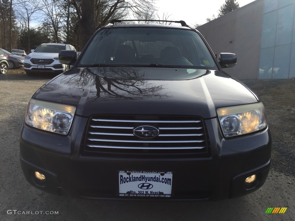 2008 Forester 2.5 X - Obsidian Black Pearl / Desert Beige photo #2