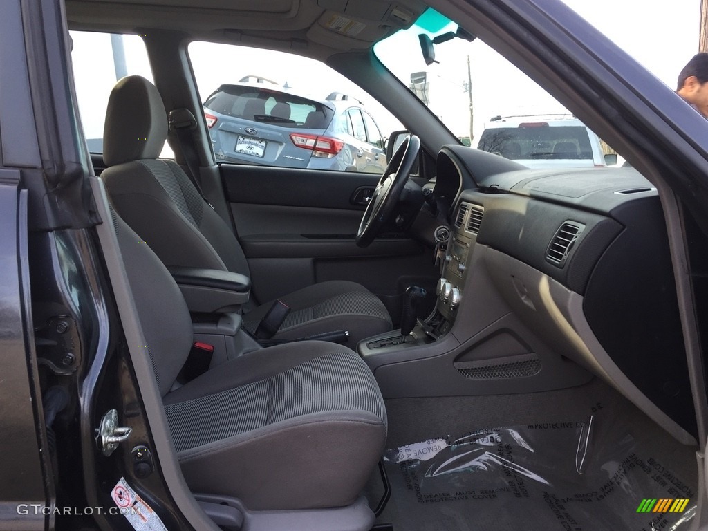 2008 Forester 2.5 X - Obsidian Black Pearl / Desert Beige photo #22