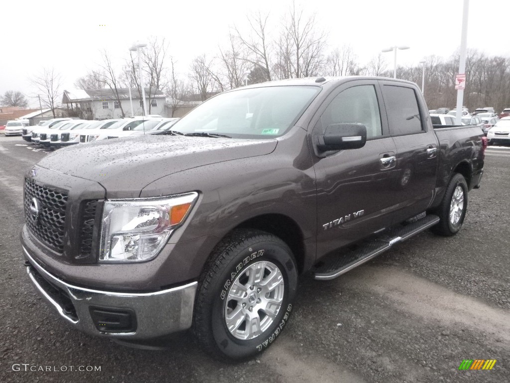 2019 Titan SV Crew Cab 4x4 - Java Metallic / Beige photo #8
