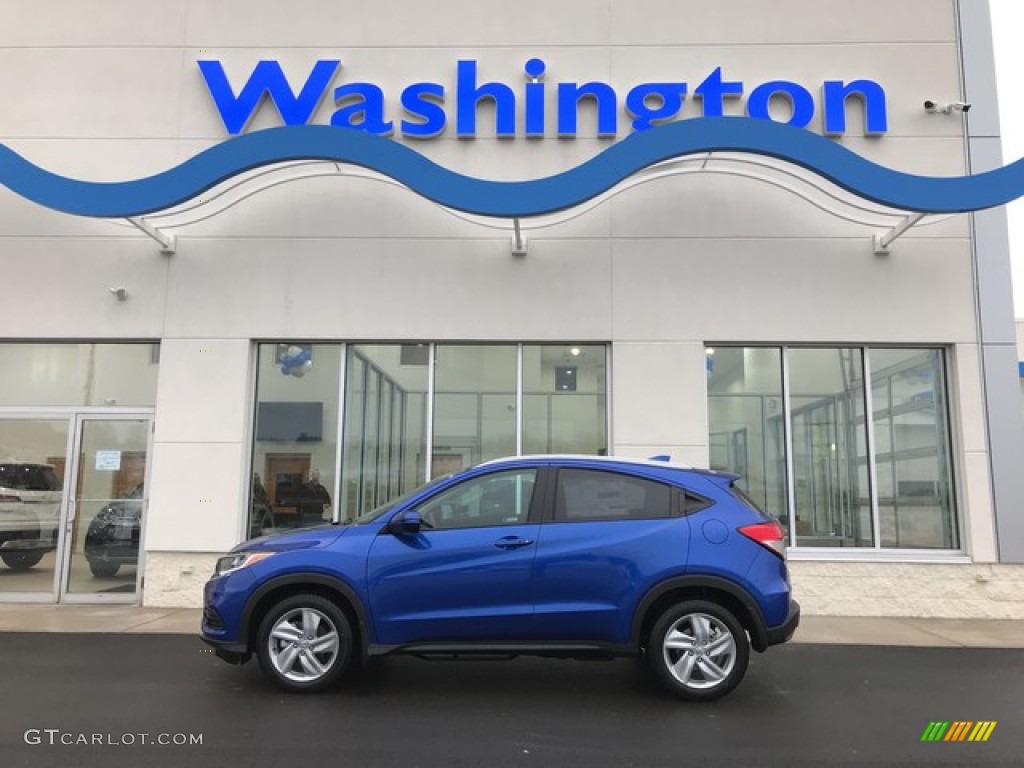 2019 HR-V EX AWD - Aegean Blue Metallic / Black photo #1