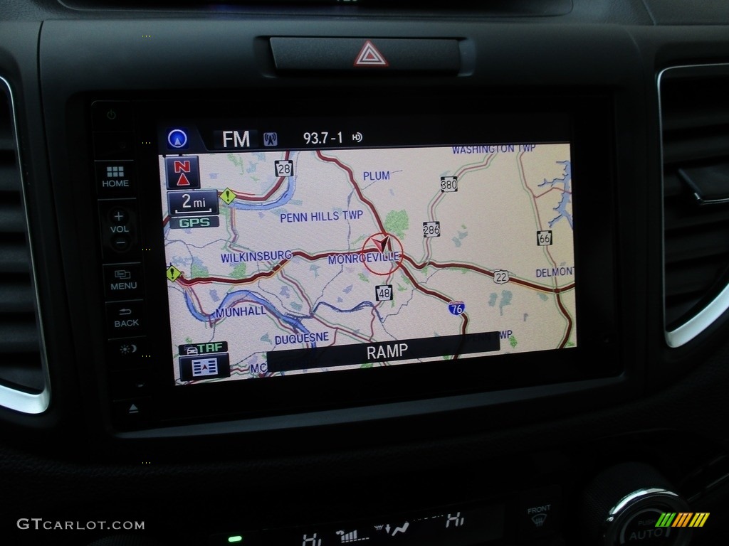 2015 CR-V Touring - White Diamond Pearl / Beige photo #15
