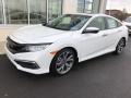 2019 Platinum White Pearl Honda Civic Touring Sedan  photo #3