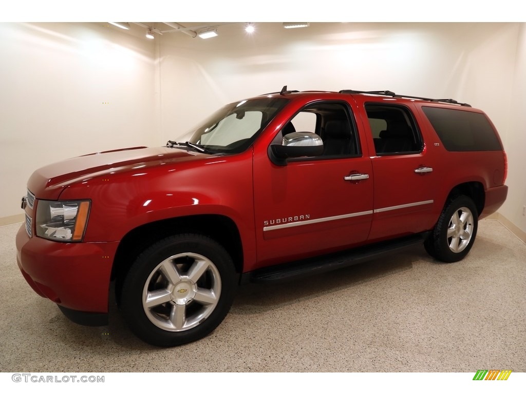 2012 Suburban LTZ 4x4 - Crystal Red Tintcoat / Ebony photo #3