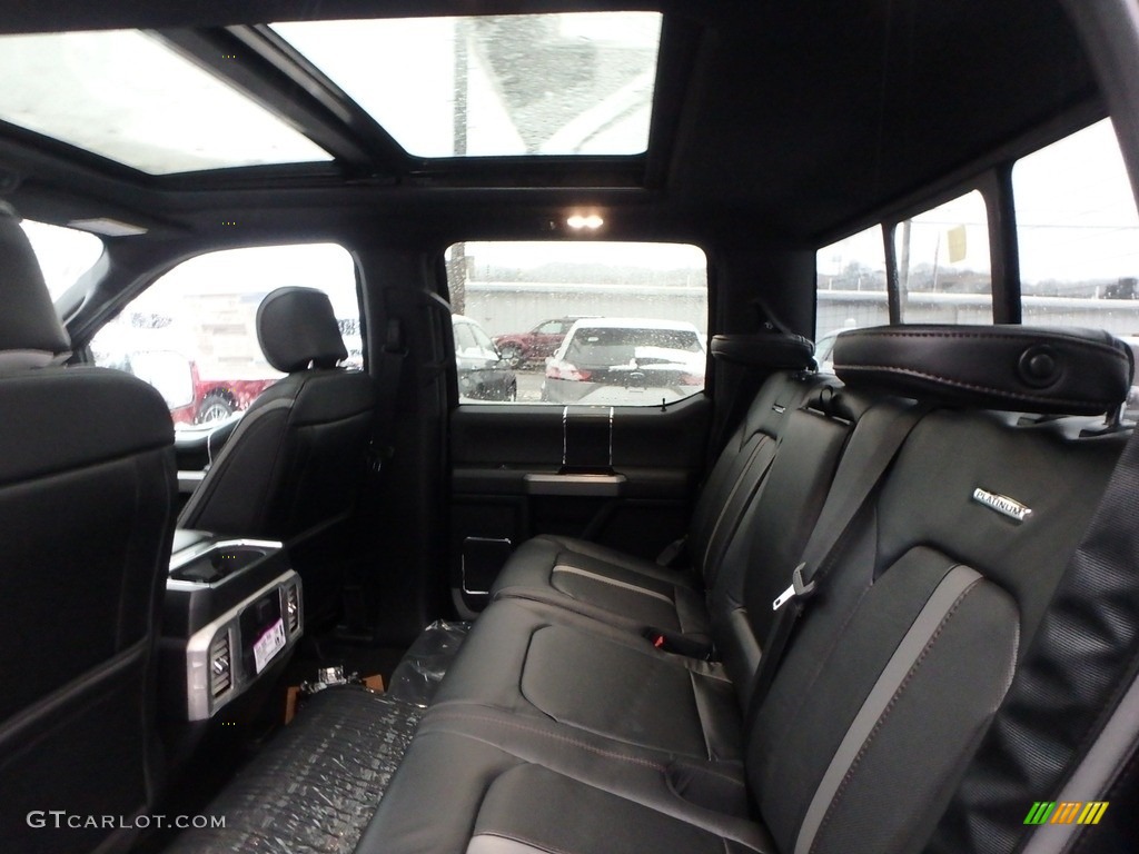 Black Interior 2019 Ford F150 Platinum SuperCrew 4x4 Photo #131523457