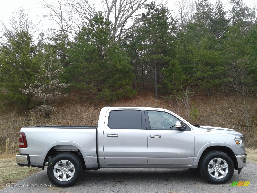 2019 1500 Laramie Crew Cab 4x4 - Billett Silver Metallic / Black photo #5