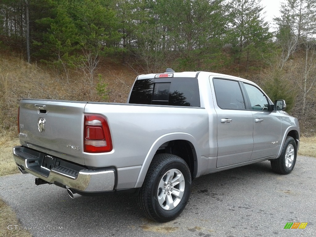 2019 1500 Laramie Crew Cab 4x4 - Billett Silver Metallic / Black photo #6