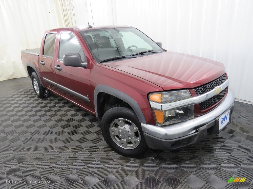 2008 Colorado LT Crew Cab - Victory Red / Ebony photo #3