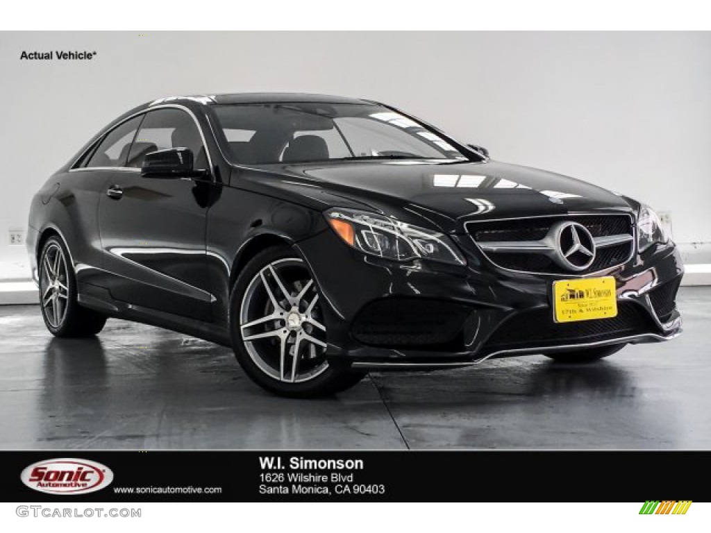 2016 E 400 Coupe - Black / Chestnut Brown/Black photo #1