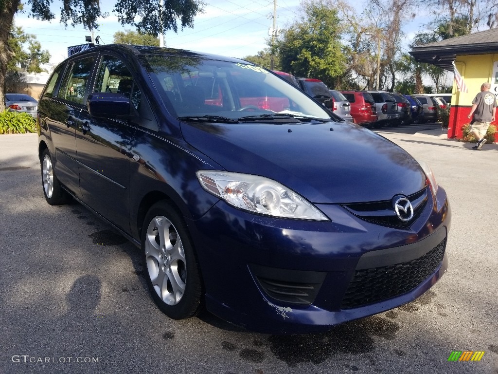 2008 MAZDA5 Touring - Stormy Blue / Black photo #1