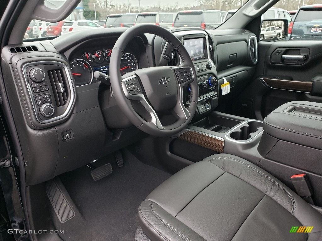 Jet Black Interior 2019 Chevrolet Silverado 1500 RST Double Cab 4WD Photo #131535228