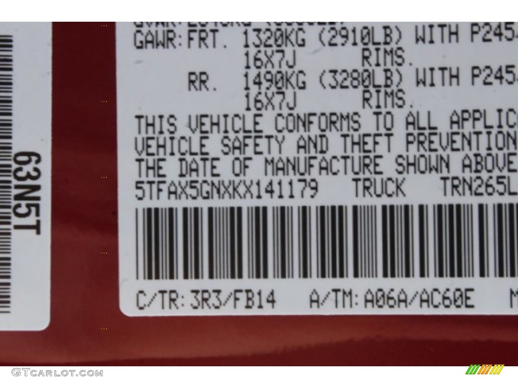 2019 Tacoma TSS Double Cab - Barcelona Red Metallic / Cement Gray photo #21