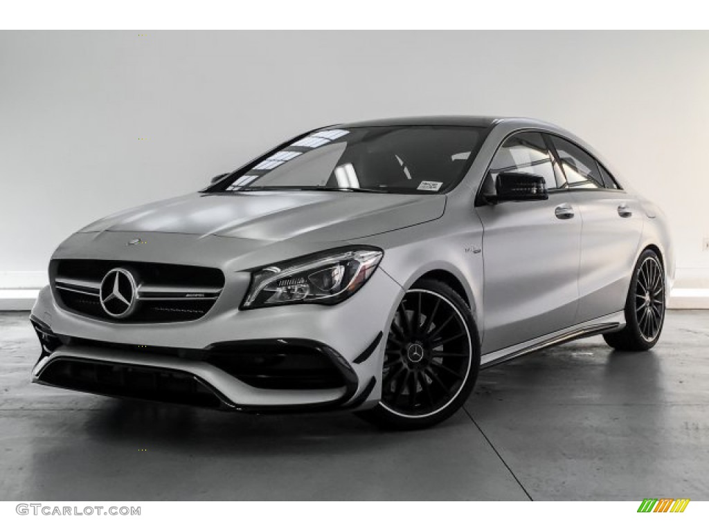 2017 CLA 45 AMG 4Matic Coupe - designo Polar Silver Magno (Matte) / Black photo #12