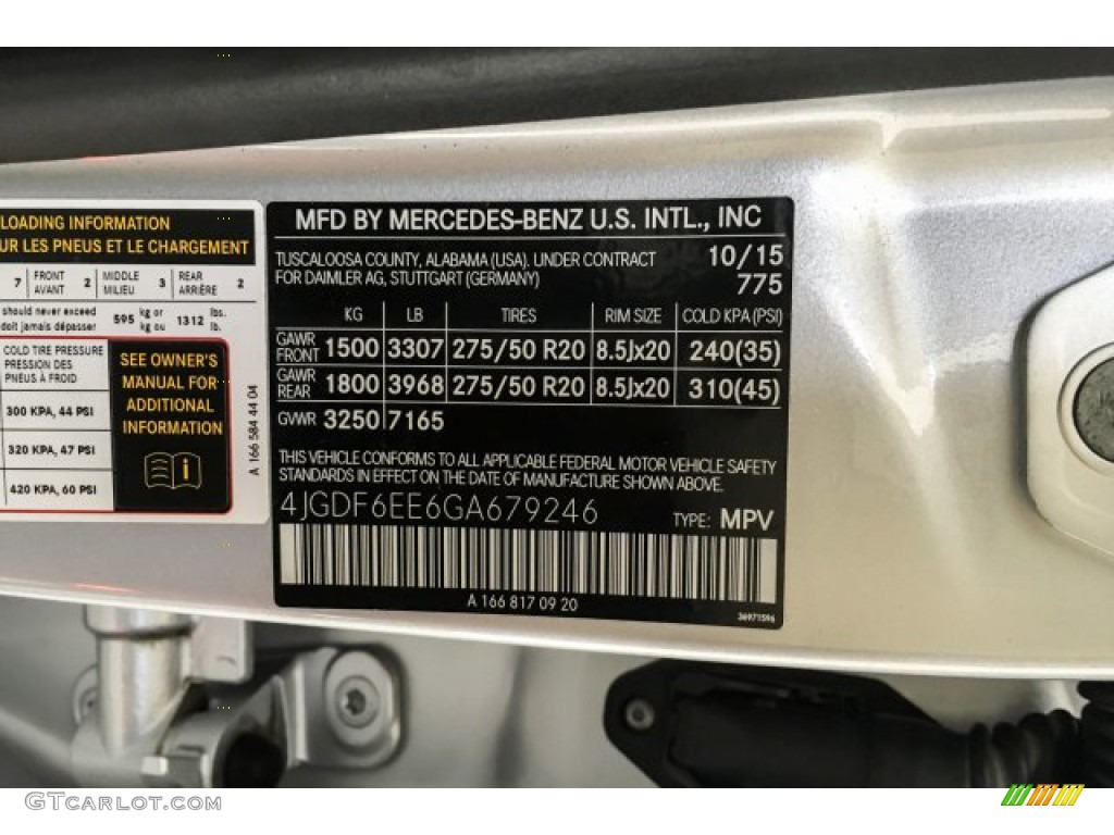 2016 GL 450 4Matic - Iridium Silver Metallic / Black photo #25