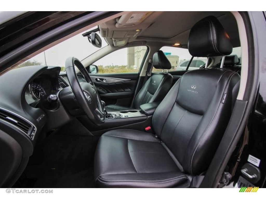 2014 Q 50 3.7 Premium - Black Obsidian / Graphite photo #18