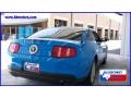 2010 Grabber Blue Ford Mustang V6 Coupe  photo #3