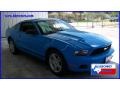 2010 Grabber Blue Ford Mustang V6 Coupe  photo #9