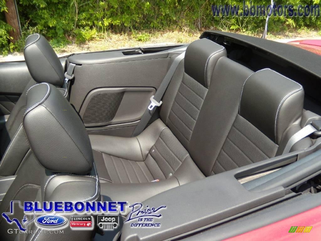 2010 Mustang GT Premium Convertible - Red Candy Metallic / Charcoal Black photo #14