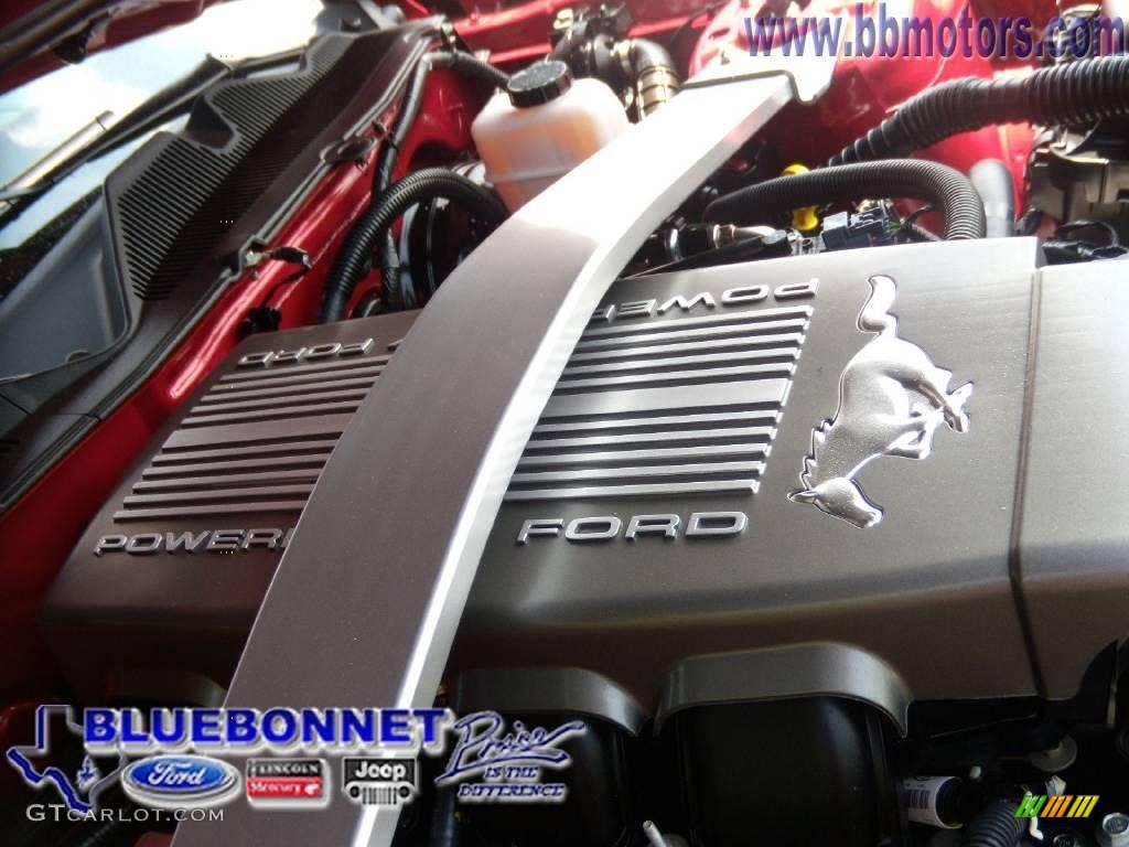 2010 Mustang GT Premium Convertible - Red Candy Metallic / Charcoal Black photo #17