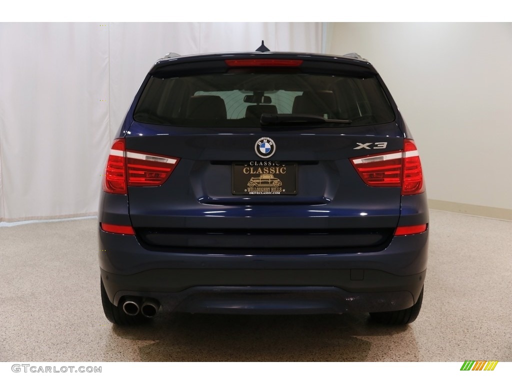 2016 X3 xDrive28i - Deep Sea Blue Metallic / Saddle Brown photo #20