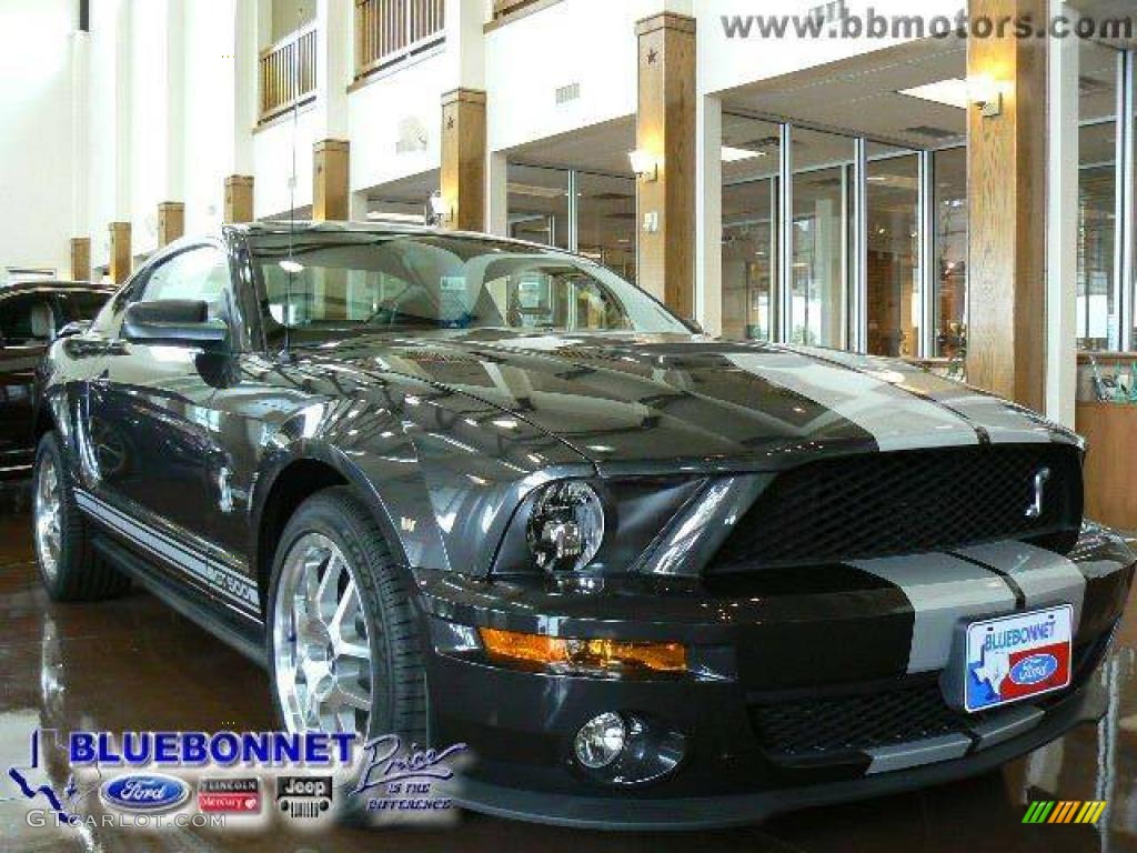 2009 Mustang Shelby GT500 Coupe - Alloy Metallic / Black/Black photo #1