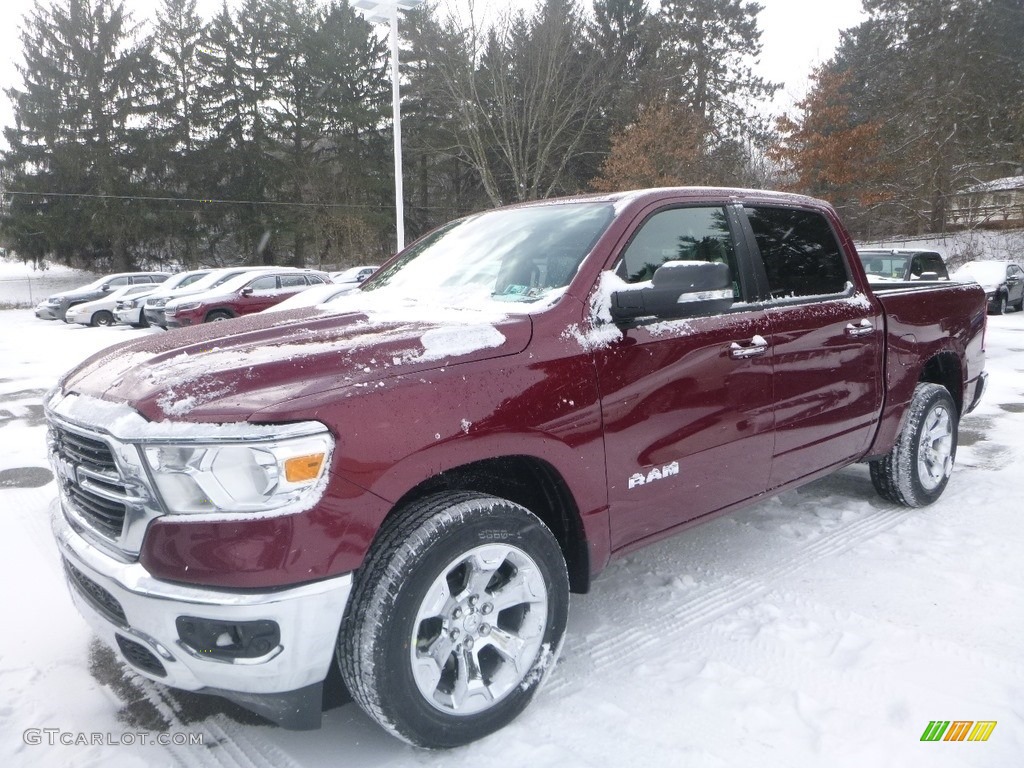 2019 1500 Big Horn Crew Cab 4x4 - Delmonico Red Pearl / Black/Diesel Gray photo #1