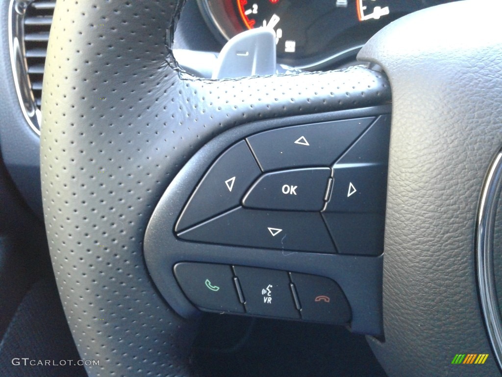 2019 Dodge Durango R/T AWD Black Steering Wheel Photo #131547562