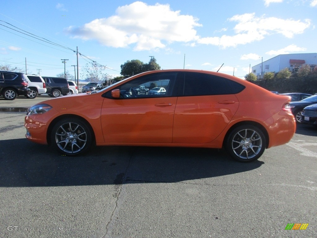 2014 Dart SXT - Header Orange / Black/Light Tungsten photo #4