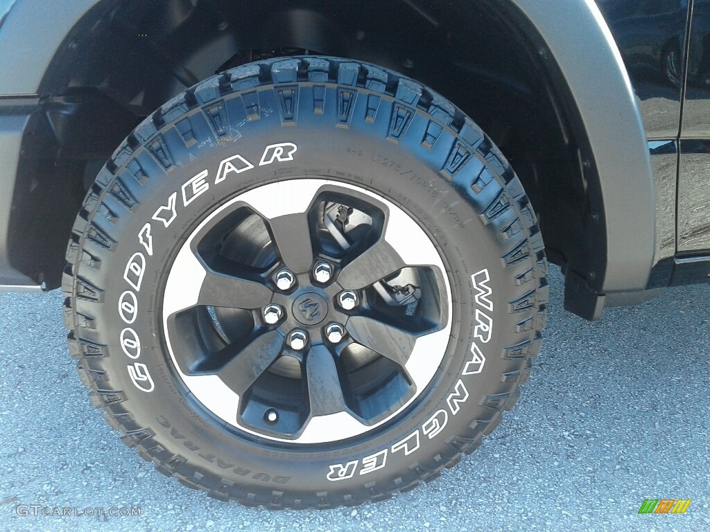 2019 1500 Rebel Crew Cab - Diamond Black Crystal Pearl / Black/Red photo #20